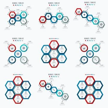 Set with infographics Stock Illustration