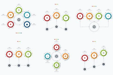 Set with infographics Stock Illustration