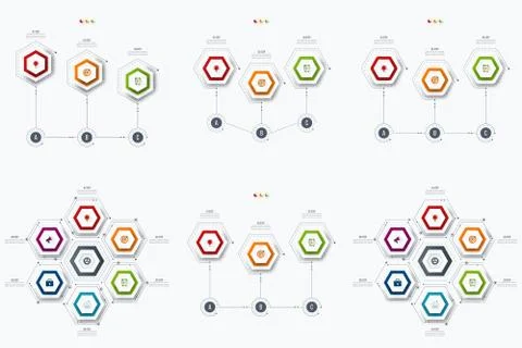 Set with infographics Stock Illustration