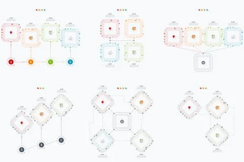 Set with infographics 스톡 일러스트