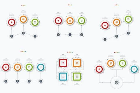 Set with infographics Stock Illustration