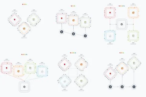 Set with infographics Stock Illustration