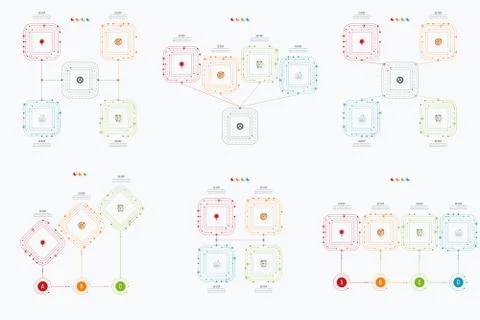 Set with infographics Stock Illustration
