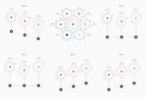 Set with infographics Stock Illustration