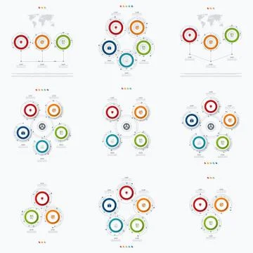 Set with infographics Stock Illustration