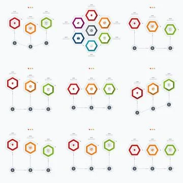 Set with infographics Stock Illustration