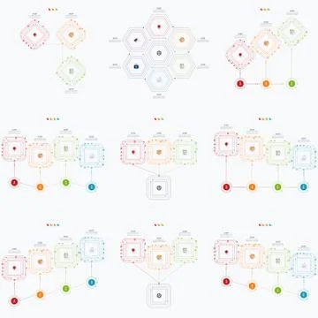 Set with infographics Stock Illustration