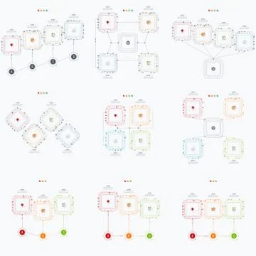 Set with infographics Stock Illustration