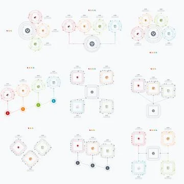 Set with infographics Stock Illustration