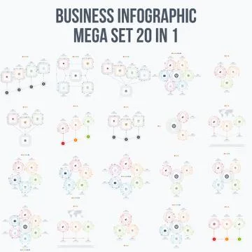 Set with infographics Stock Illustration