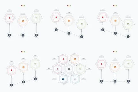 Set with infographics Stock Illustration