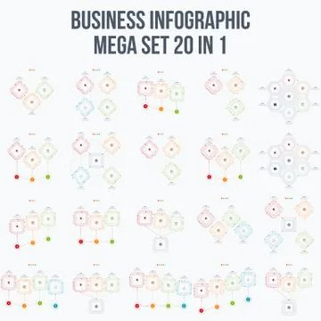Set with infographics Stock Illustration
