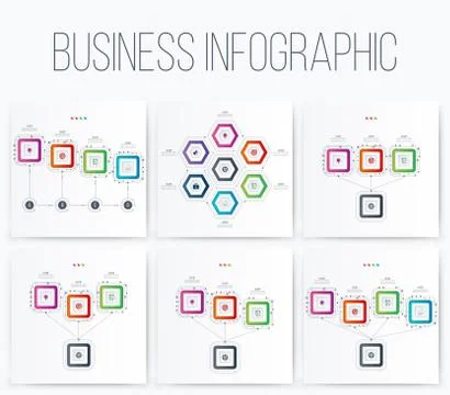 Set with infographics Stock Illustration
