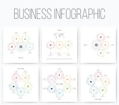 Set with infographics 스톡 일러스트