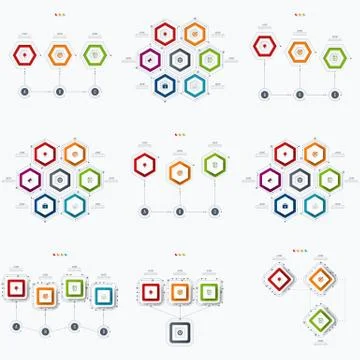 Set with infographics Stock Illustration