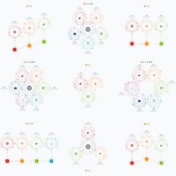 Set with infographics Stock Illustration