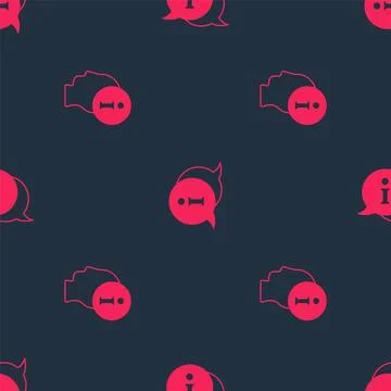 Set Information and on seamless pattern. Vector Stock Illustration
