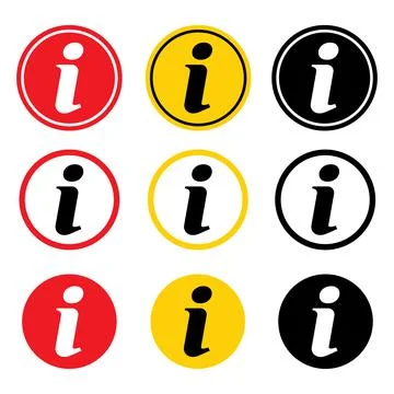 Set of Information help icon,  helpdesk info bubble desk. Vector sing isolate Illustrazione stock