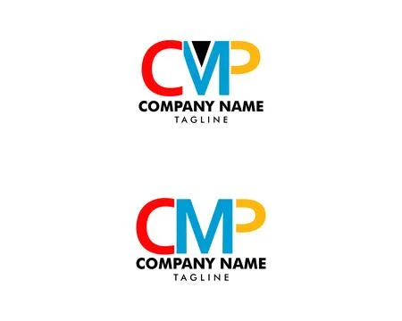 Set of Initial Letter CMP Logo Design vector 스톡 일러스트