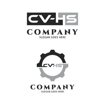 Set of Initial Letter CVHS Icon Vector Logo Template Illustration Design 스톡 일러스트