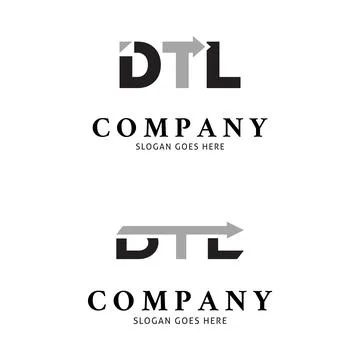 Set of Initial Letter DTL Icon Vector Logo Template Illustration Design 스톡 일러스트