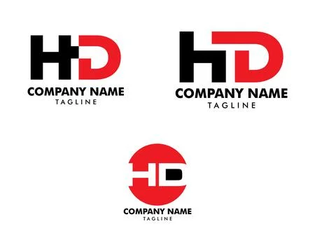 Set of Initial Letter HD Logo Template Design Stock Illustration