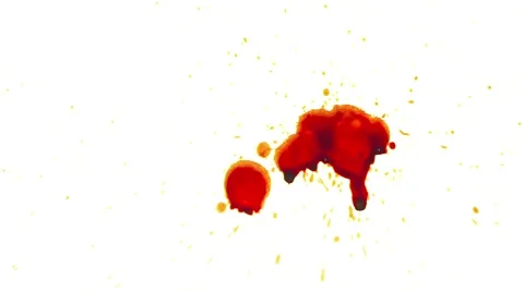 Set Of Ink Blots. Stock Footage 52847893