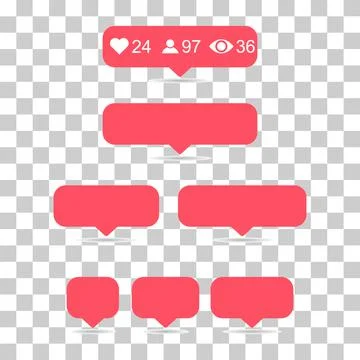 Set of Interface buttons web design shadow, social media icon symbol, vector Illustrazione stock