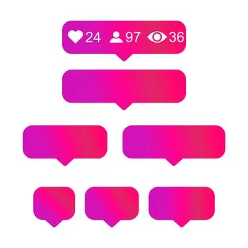 Set of Interface buttons for web design, social media icon symbol , vector il Illustrazione stock