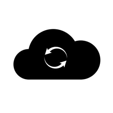 Set internet cloud icons Illustrazione stock