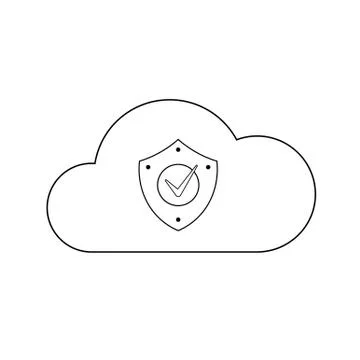 Set internet cloud icons Illustrazione stock