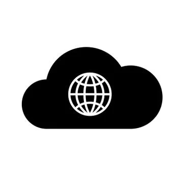 Set internet cloud icons 스톡 일러스트