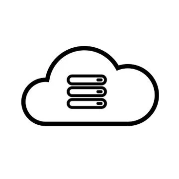 Set internet cloud icons 스톡 일러스트