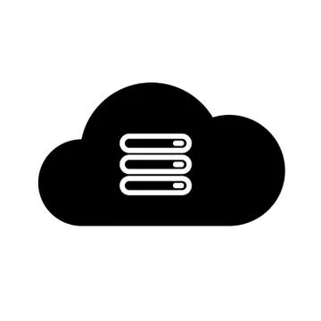 Set internet cloud icons Illustrazione stock