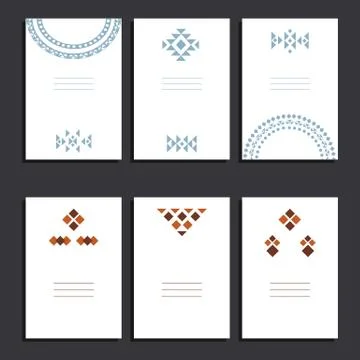 Set invitation card Stock Illustration