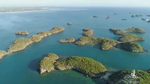 Set of islands in sea. Philippines. Stock Footage 101460788