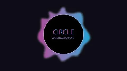 Set of isolated abstract aqua spot with gradient or dynamic color Ilustração Stock