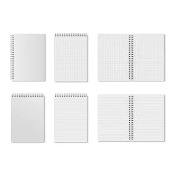 Set of isolated block notes Illustrazione stock