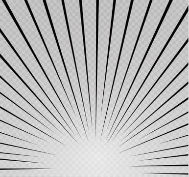 Set of isolated speed lines. The effect of movement to your design. Black lines Stock Illustration