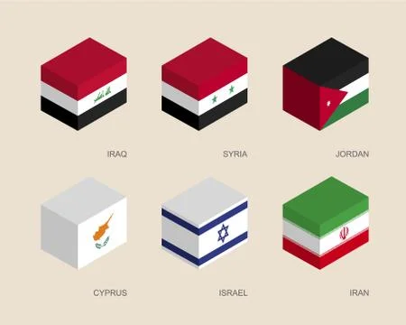 Set of isometric 3d boxes 스톡 일러스트