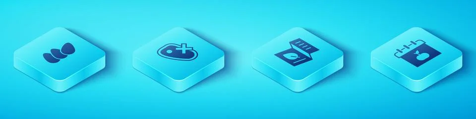 Set Isometric Chicken egg, No meat, World Vegetarian day and food menu icon Illustrazione stock