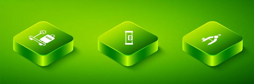 Set Isometric Construction bubble level, Drawing compass and Scale with sui.. イラスト素材
