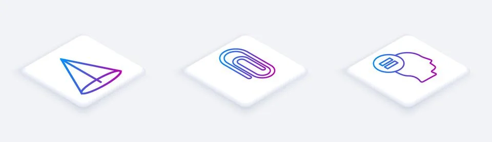 Set Isometric line Graph, schedule, chart, diagram, Book with word mathematics 스톡 일러스트