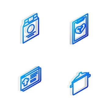 Set Isometric line Restaurant cafe menu, Online ordering and delivery,  and.. Stock Illustration