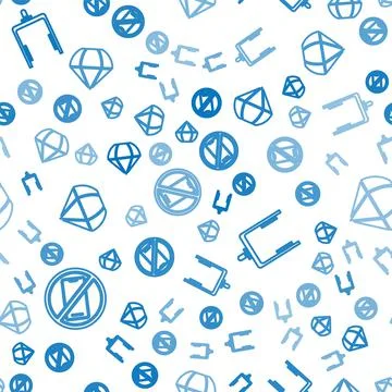Set Isometric No cell phone, Metal detector in airport and Parachute icon Иллюстрация