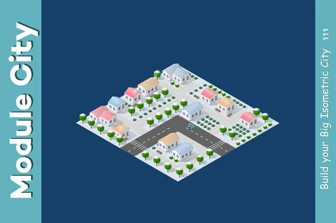 Set of isometric objects 스톡 일러스트