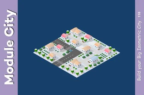 Set of isometric objects Illustrazione stock