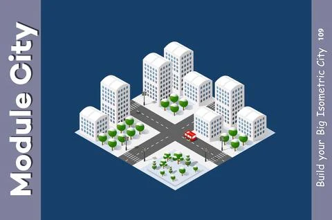 Set of isometric objects 스톡 일러스트