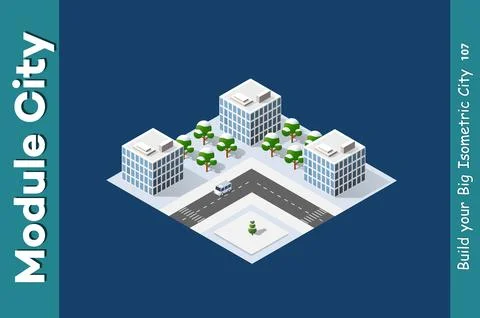 Set of isometric objects Illustrazione stock