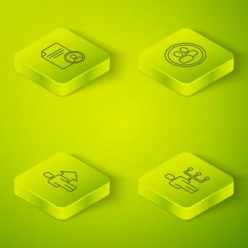 Set Isometric Project team base, Team leader, User of man in business suit and Stock Illustration